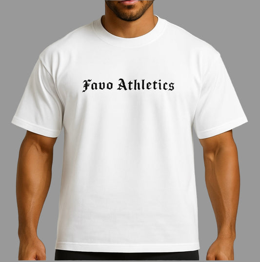 FAVO ATHLETICS OVERSIZED TEE (WHITE)
