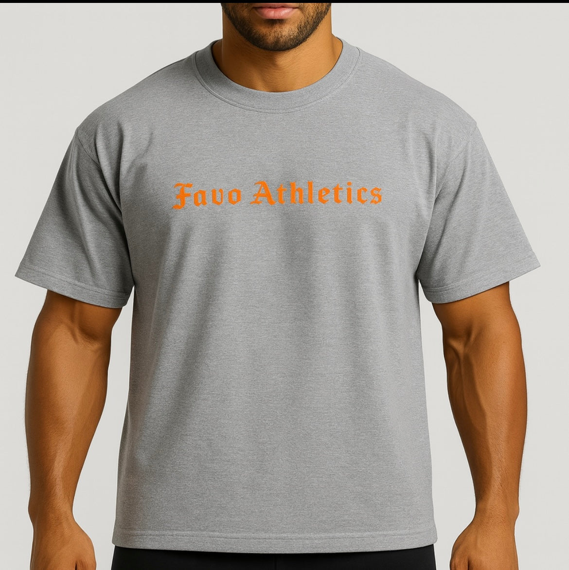 FAVO ATHLETICS OVERSIZED TEE (GREY)